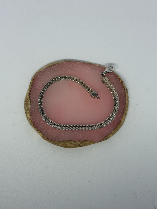 Bracciale treccia in argento 925