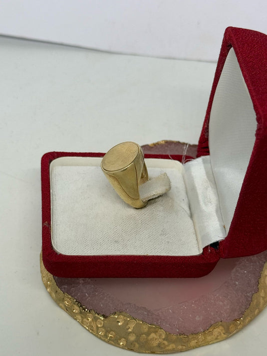 Anello tondo in argento 925 dorato