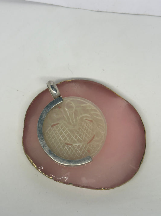 Collana in argento 925 giada verde