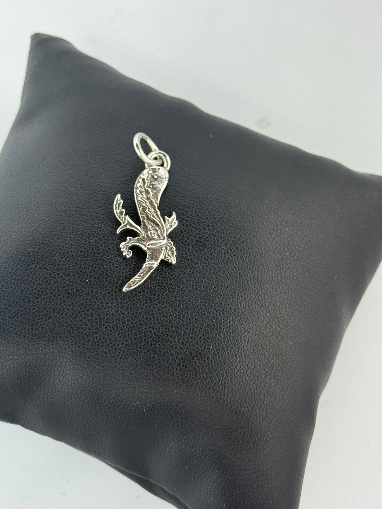 Ciondolo Asso di Bastoni in argento 800