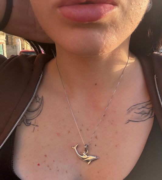 Collana in argento 925 squalo