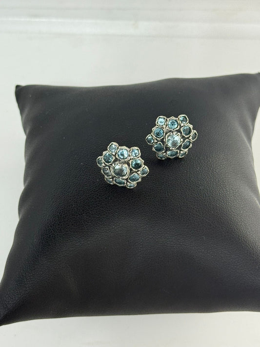 Orecchini in argento 925 topazio