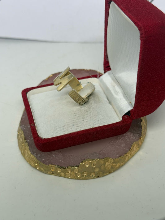 Anello in argento 925 lettera M