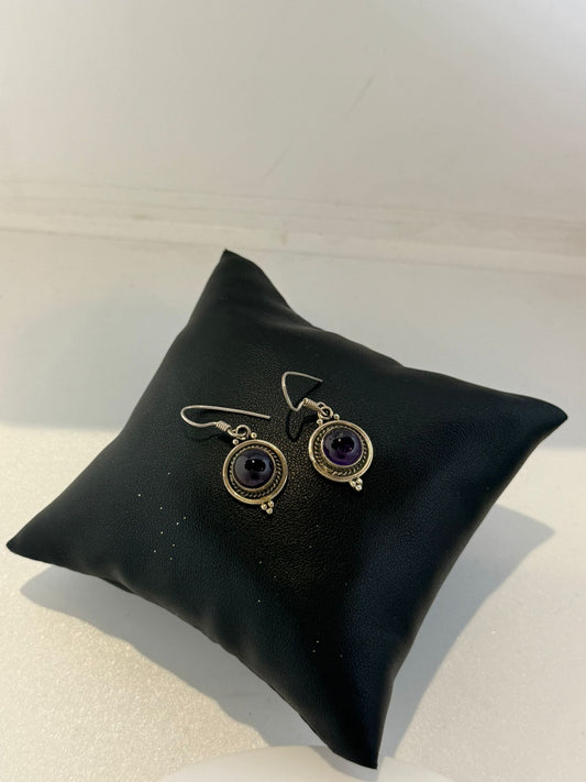 Orecchini in argento 925 ametista viola