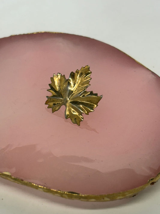 Spillo in argento 925 foglia