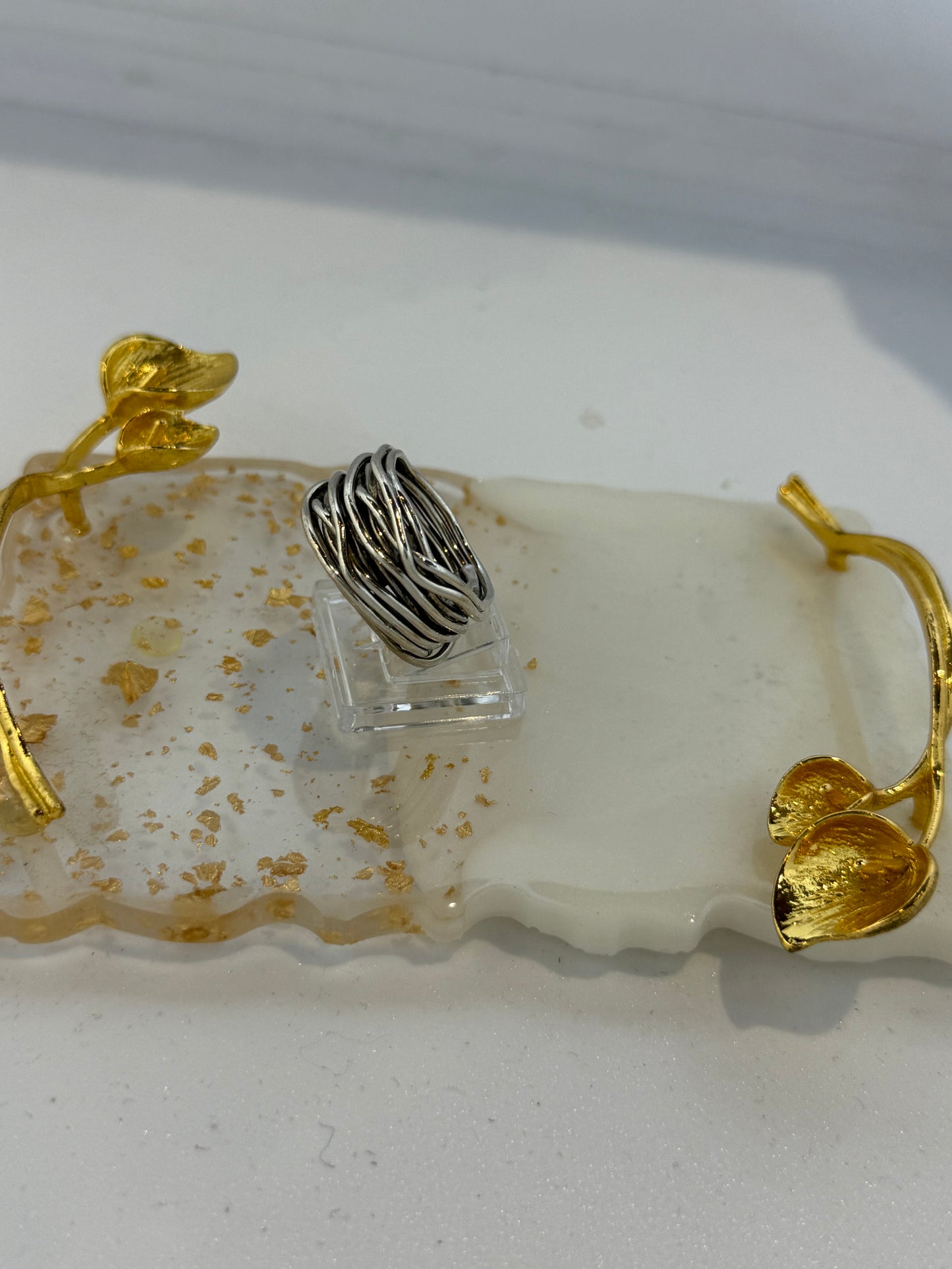 Anello in argento 925 filo della vita