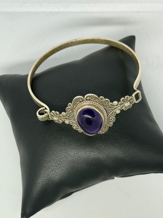 Bracciale in argento 925 ametista viola