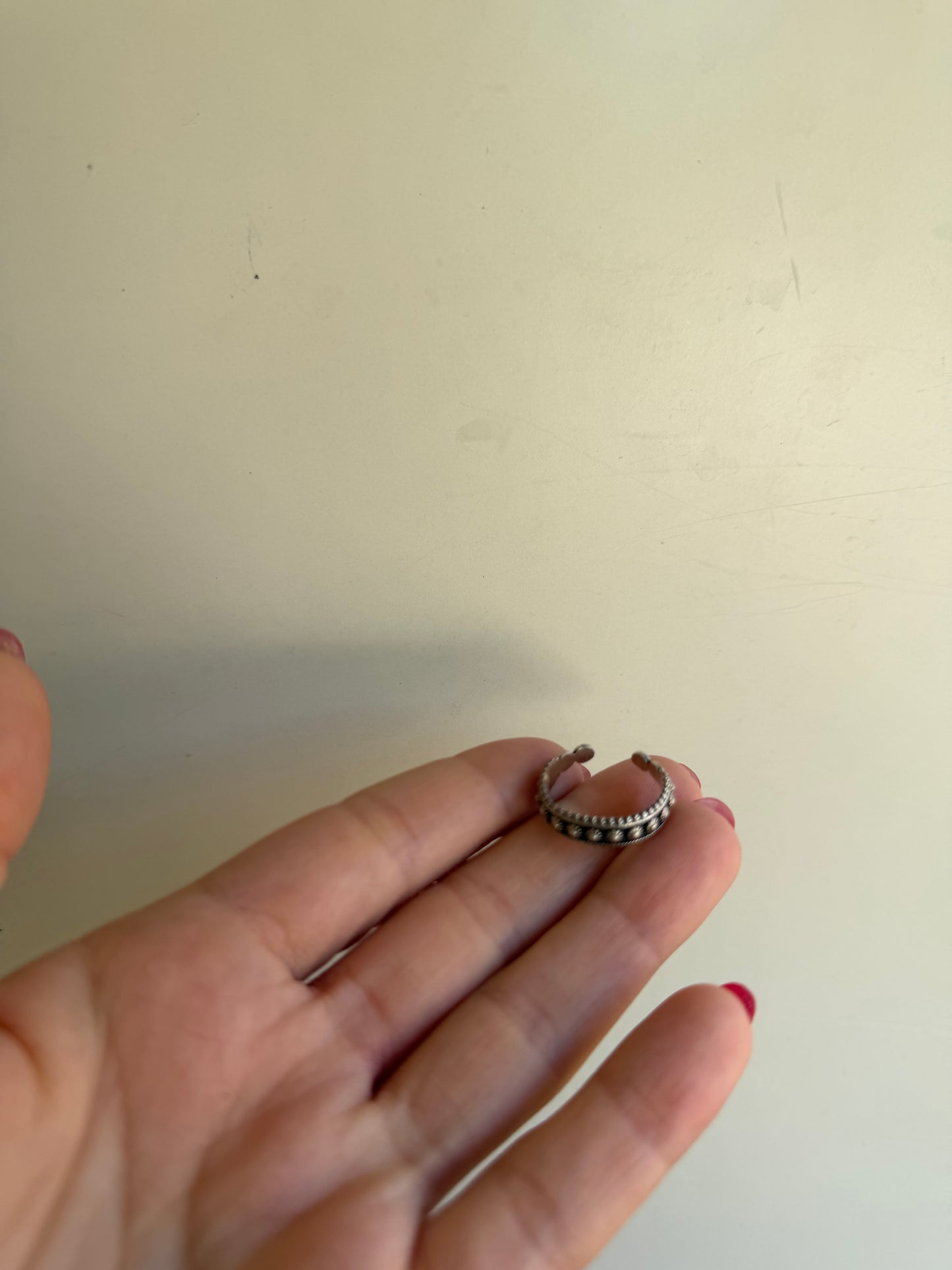 Anello Etnico Regolabile in Argento 925 – Stile Boho Artigianale