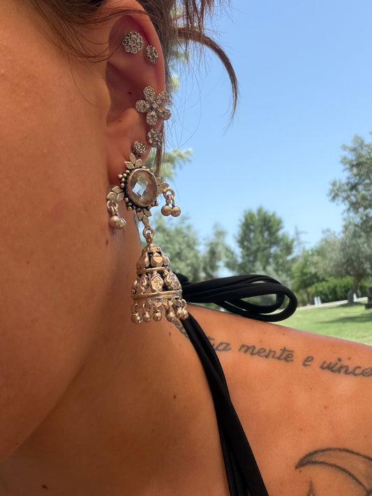 925 Silver Quartz Earrings