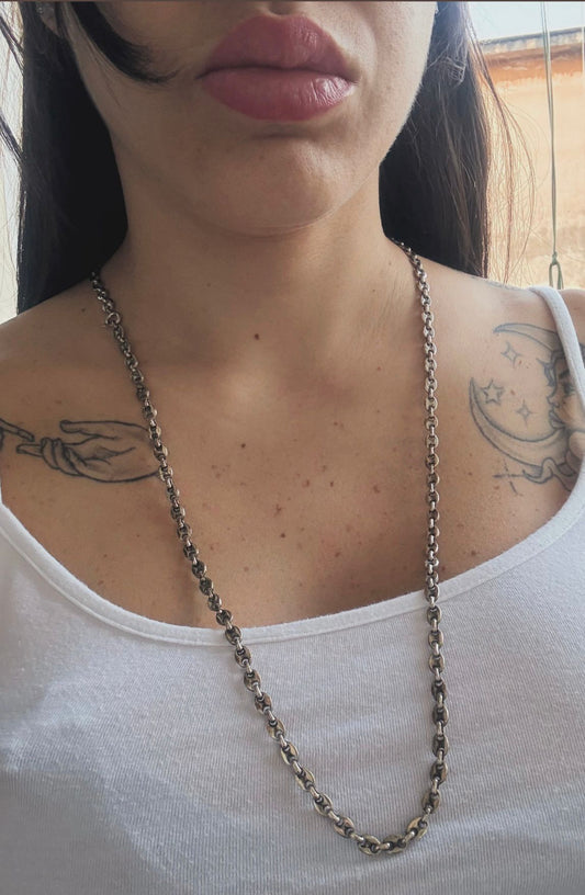 Collana in argento 925 maglia marinaia