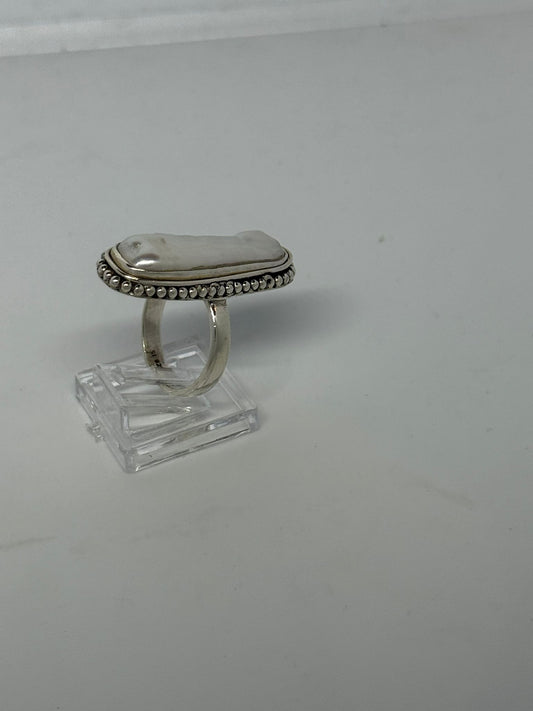 Anello in argento 925 perla scaramazza