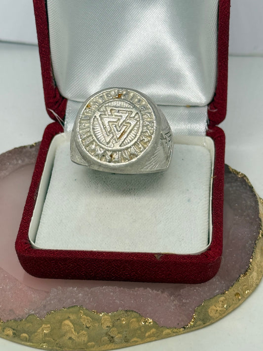Anello in argento 800 Valknut