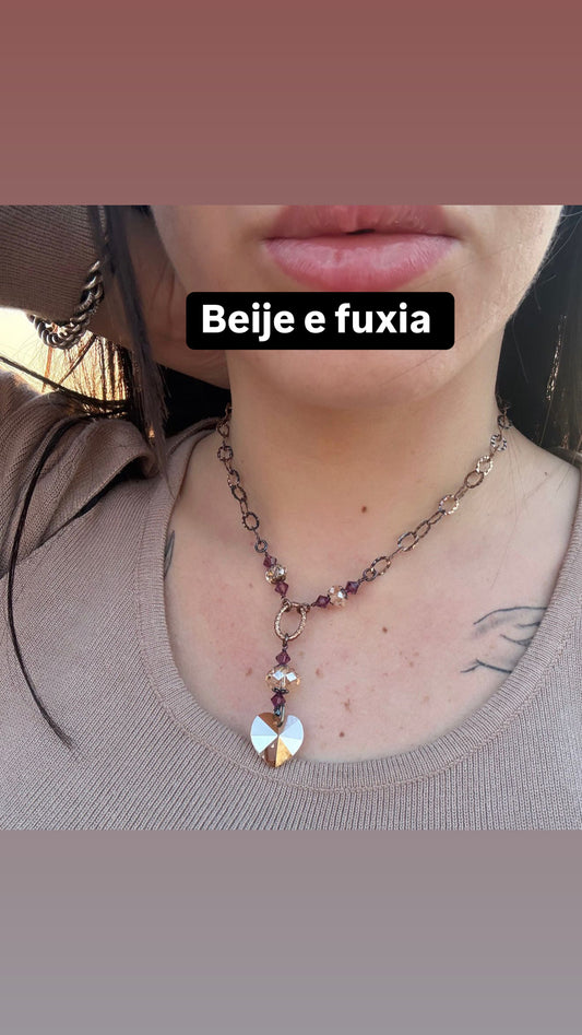 Collana in argento 925 cuore boreale