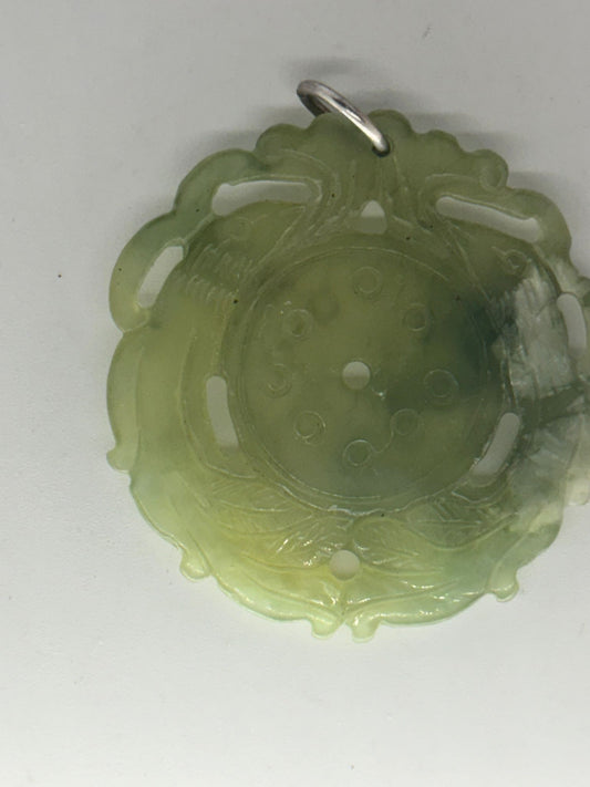 Collana in argento 925 giada verde