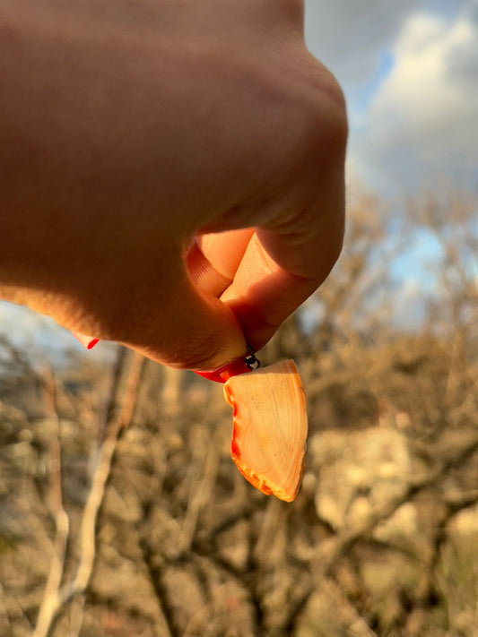 Collana pietra arancione