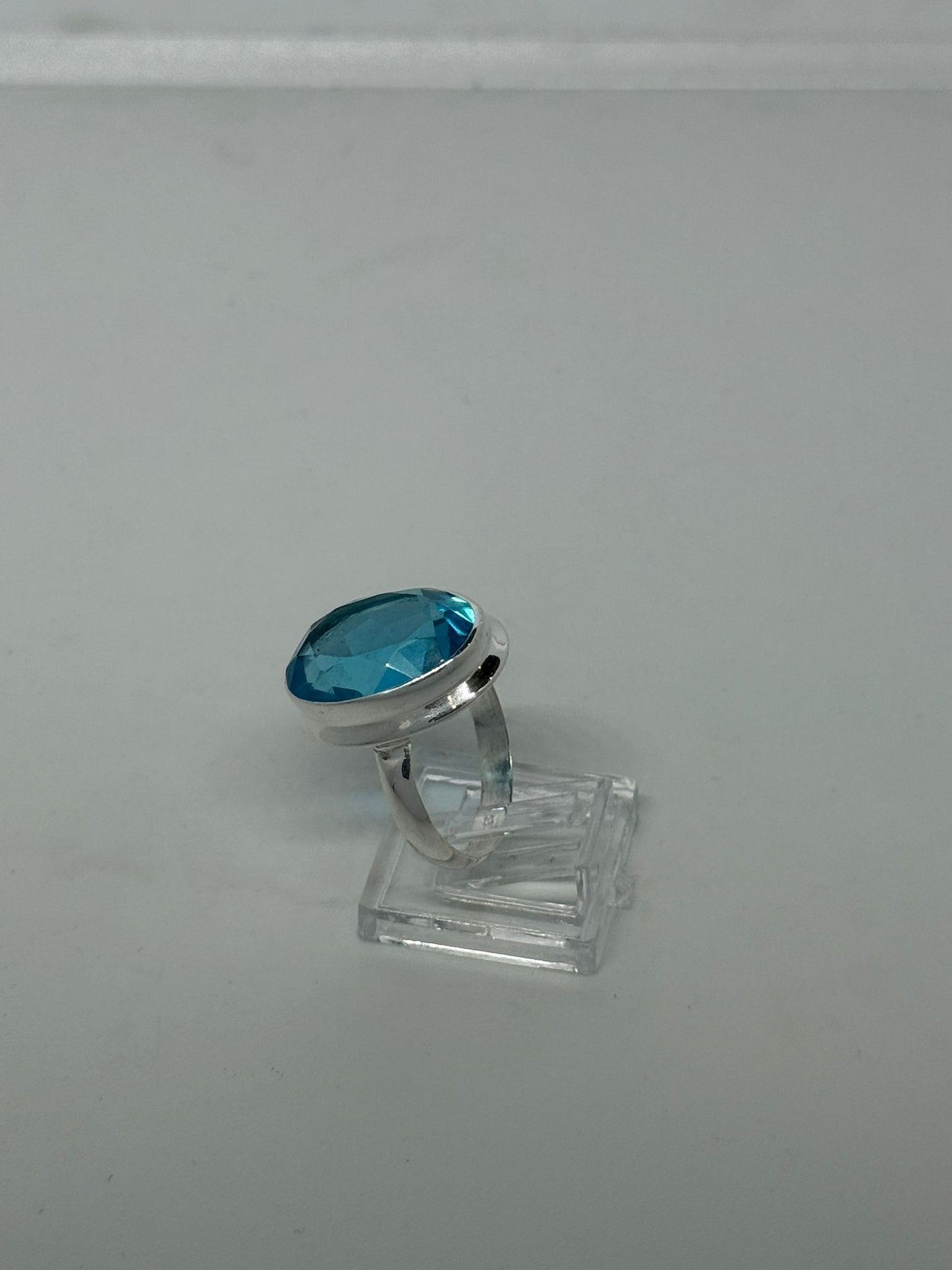 Anello in argento 925 acquamarina