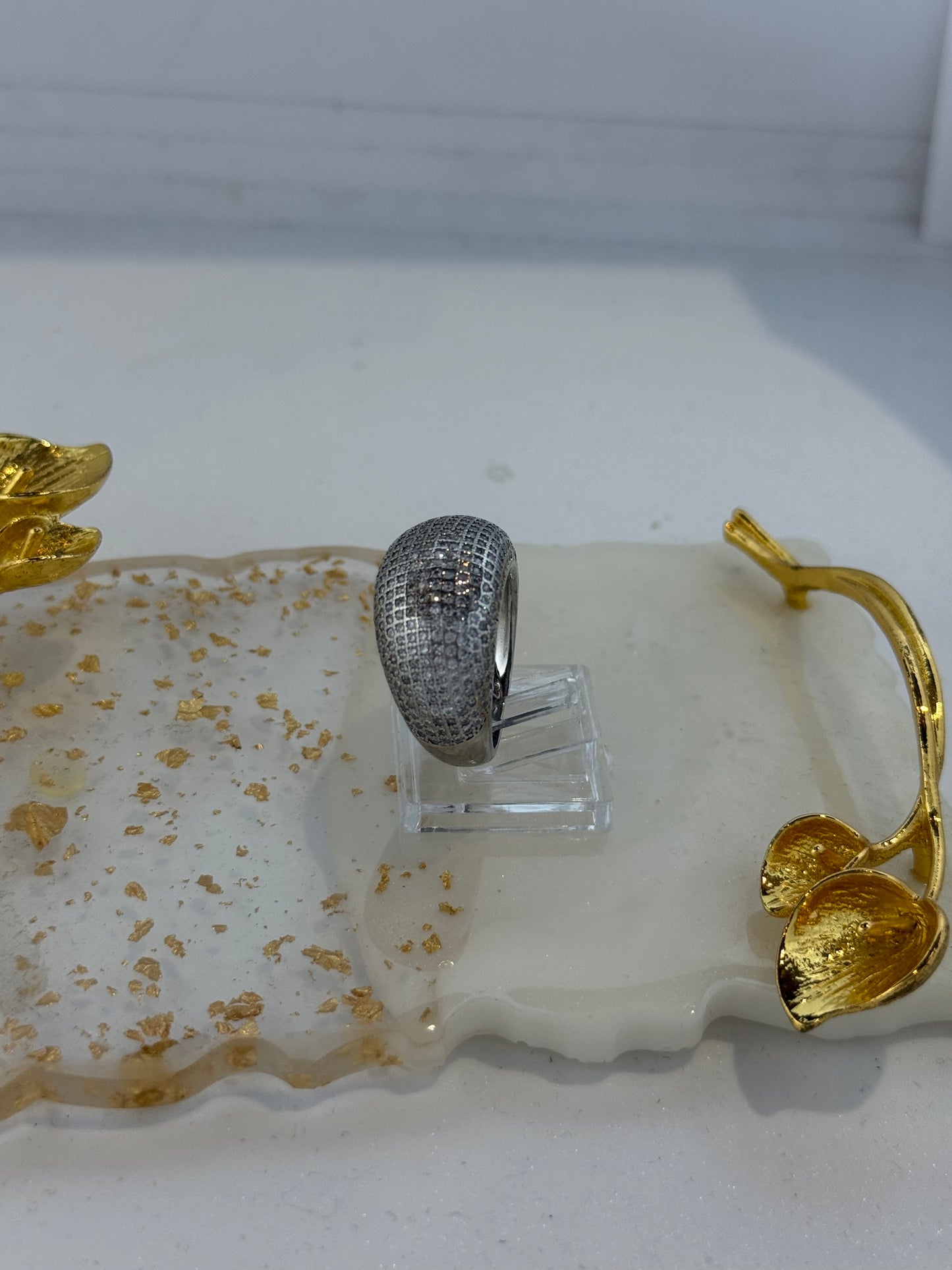 Anello in argento 925 pavè zirconi