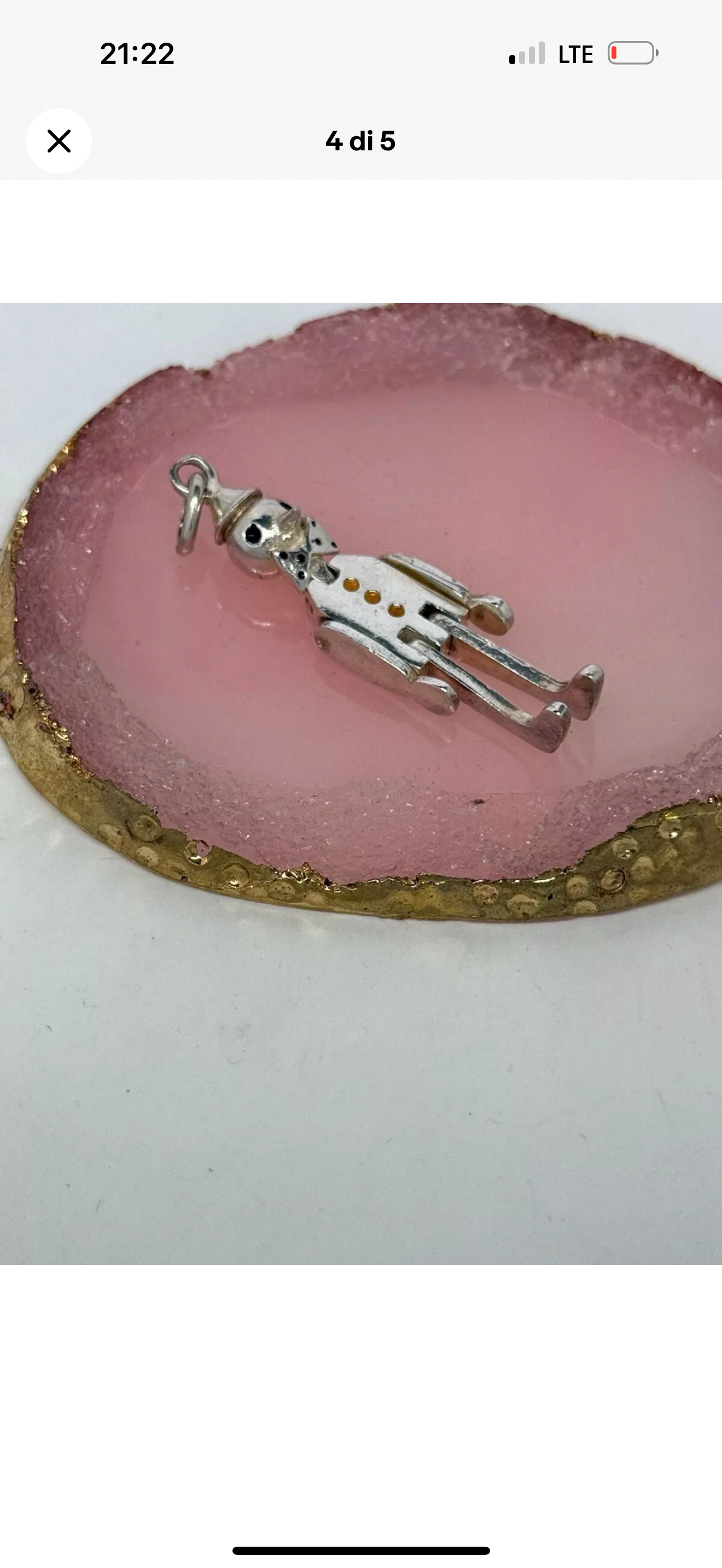 Collana in argento 925 Pinocchio