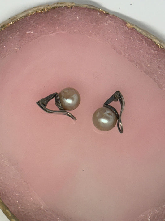 Orecchini perla in argento 800