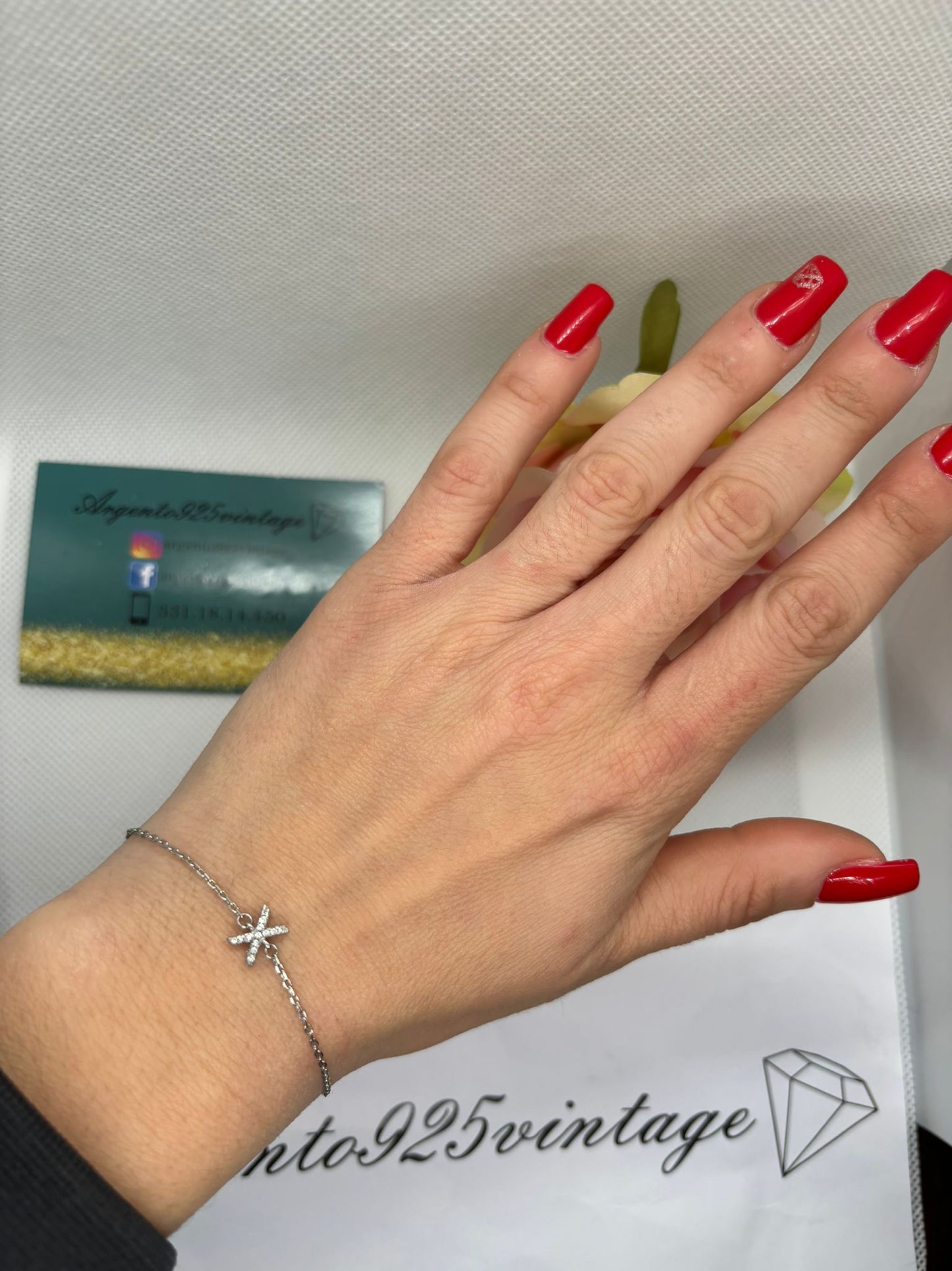 Bracciale con lettera X