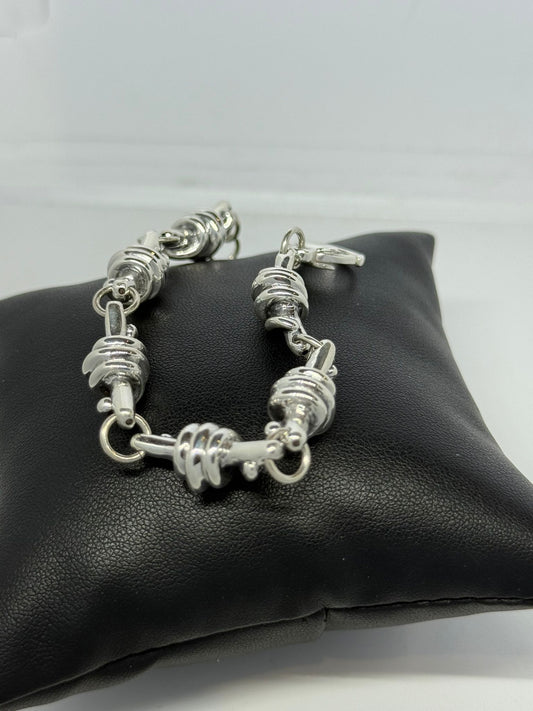 Bracciale in argento 925 attorcigliato