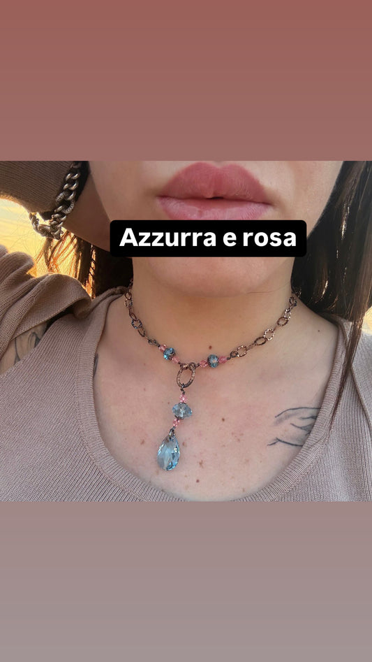 Collana in argento 925 goccia boreale