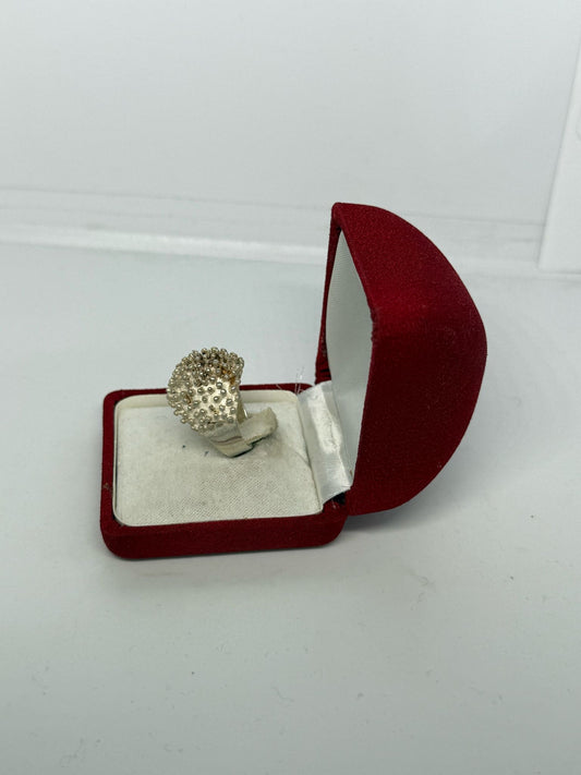 Anello puntinato in argento 925