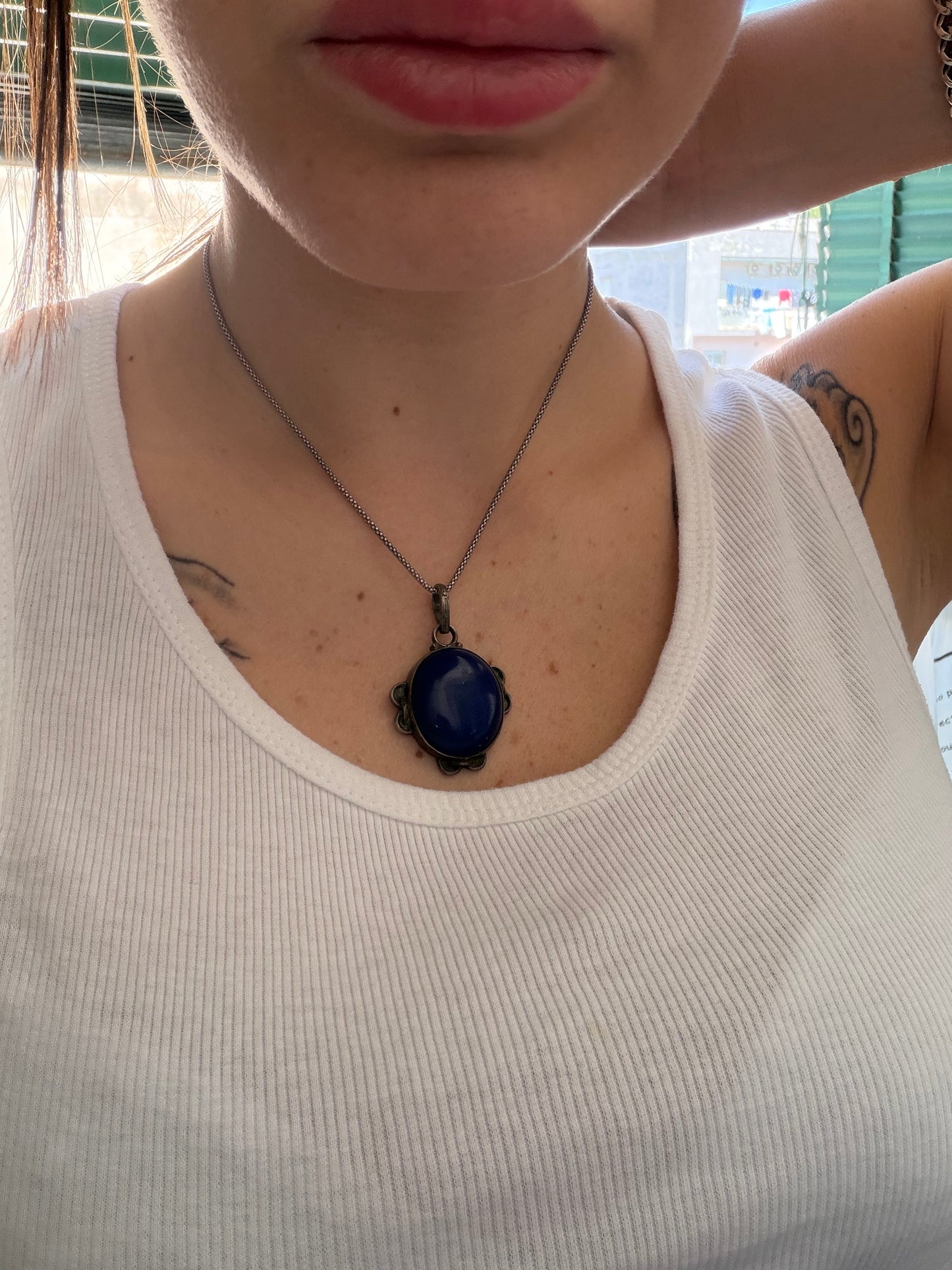 Collana in argento 925 con lapis lazuli – Gioiello artigianale italiano