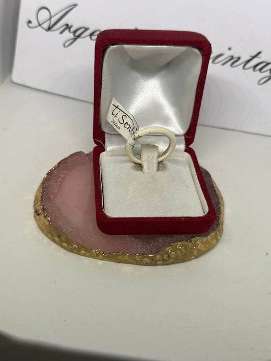 Anello in argento 925 fedina smaltata