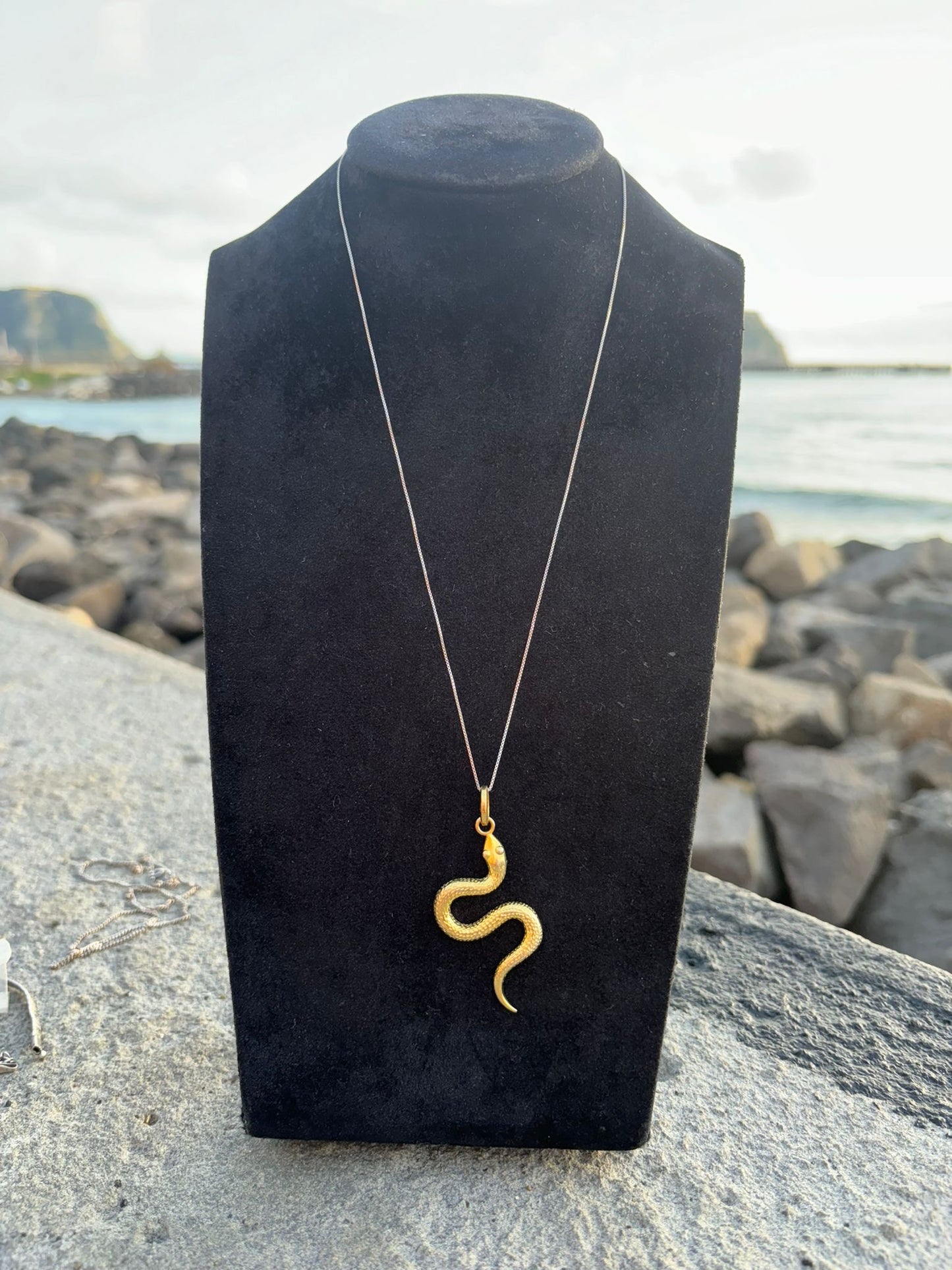 Collana in argento 925 serpente