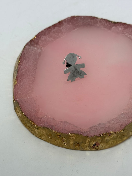 Orecchino singolo in argento 925 bimba