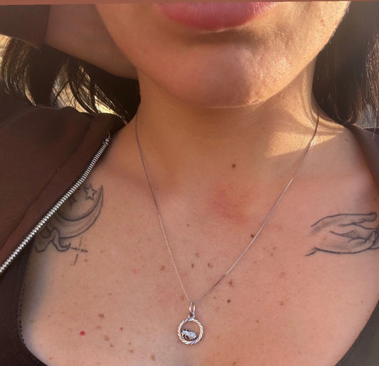 Collana in argento 925 toro