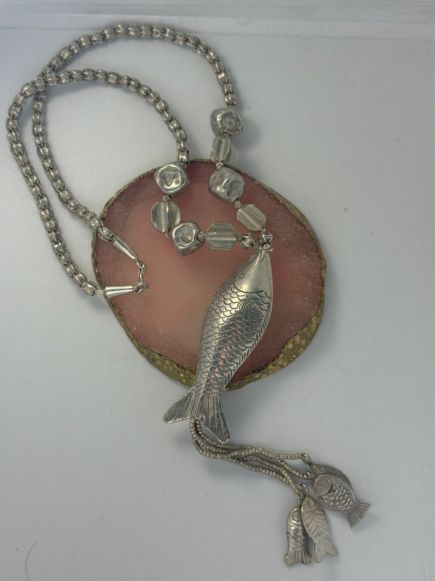 Collana pesce in argento