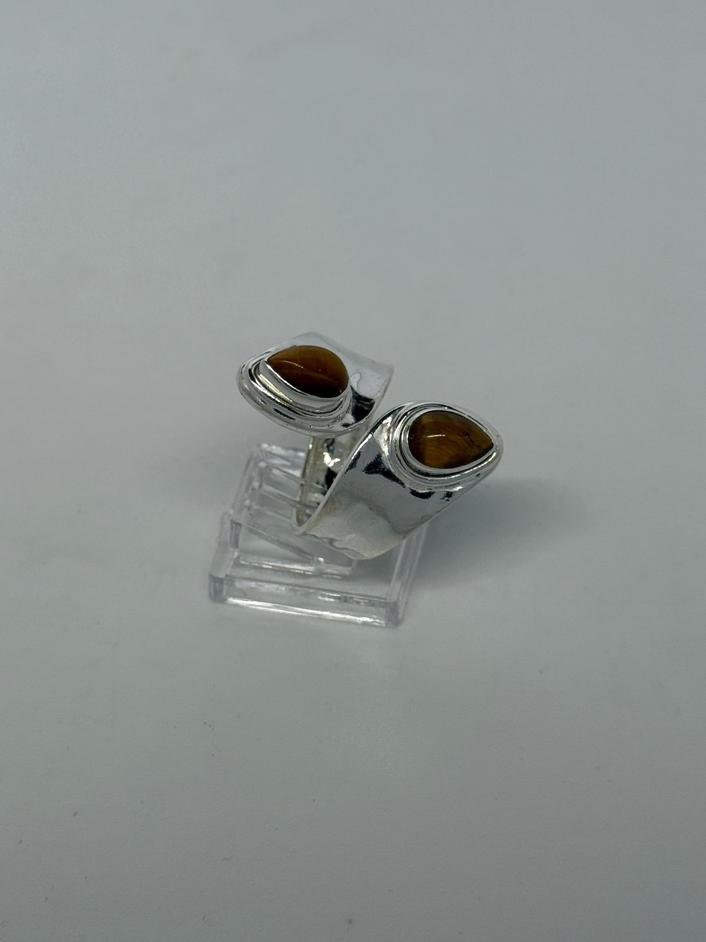 Anello occhio di tigre in argento 925