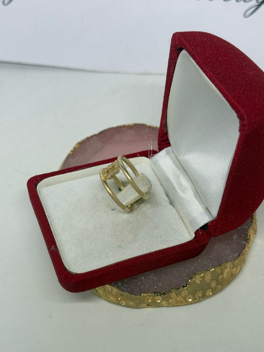 Anello in argento 925 lettera B