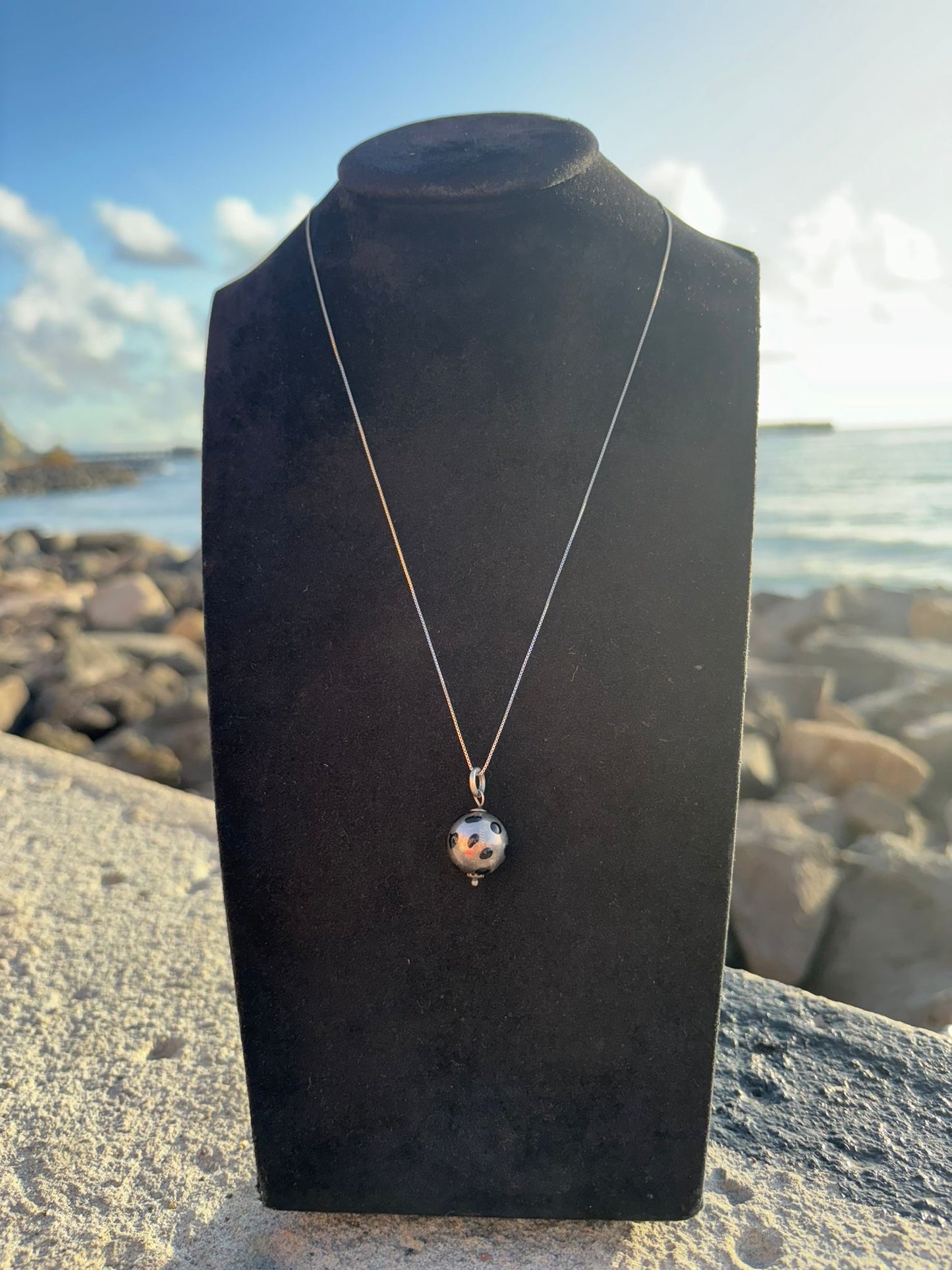 Collana in argento 925 pallone
