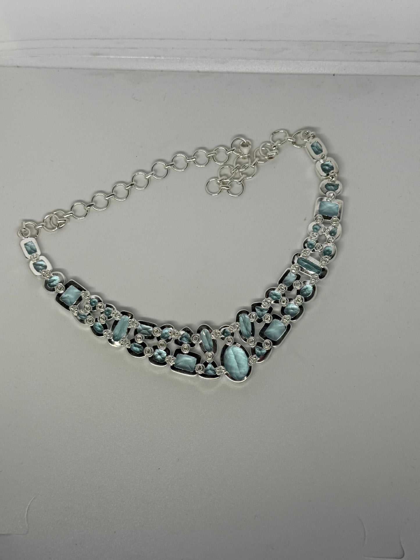 Collana in argento 925 acquamarina