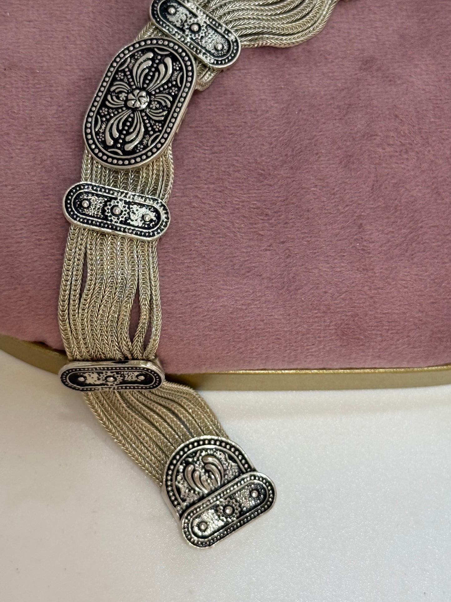 Bracciale in argento 925 fiori