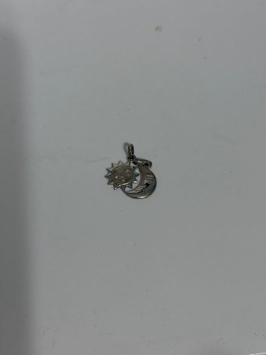 Collana in Argento 925 Sole e Luna – Ciondolo Doppio Artigianale
