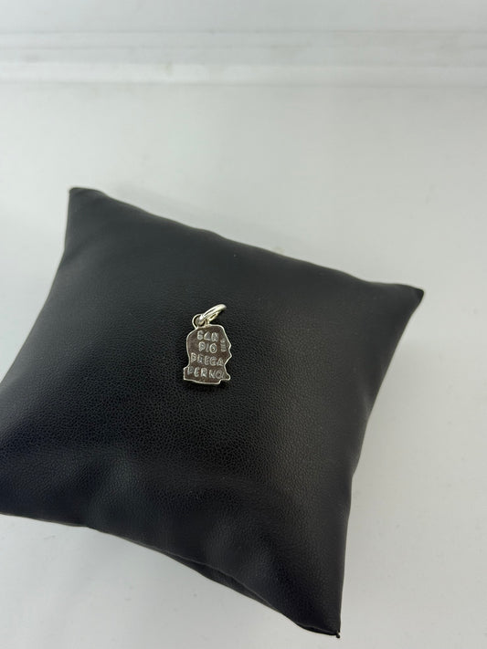 Ciondolo padre pio in argento 800