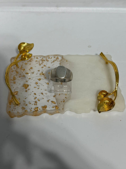 Anello ovale in argento 925 – Design minimalista artigianale