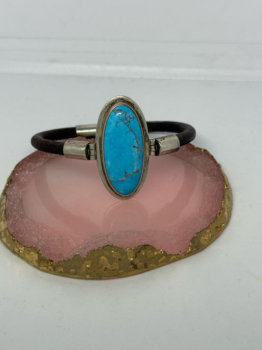 Bracciale in argento 925 pietra turchese