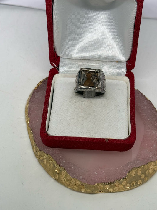 Anello vescovo in argento 925