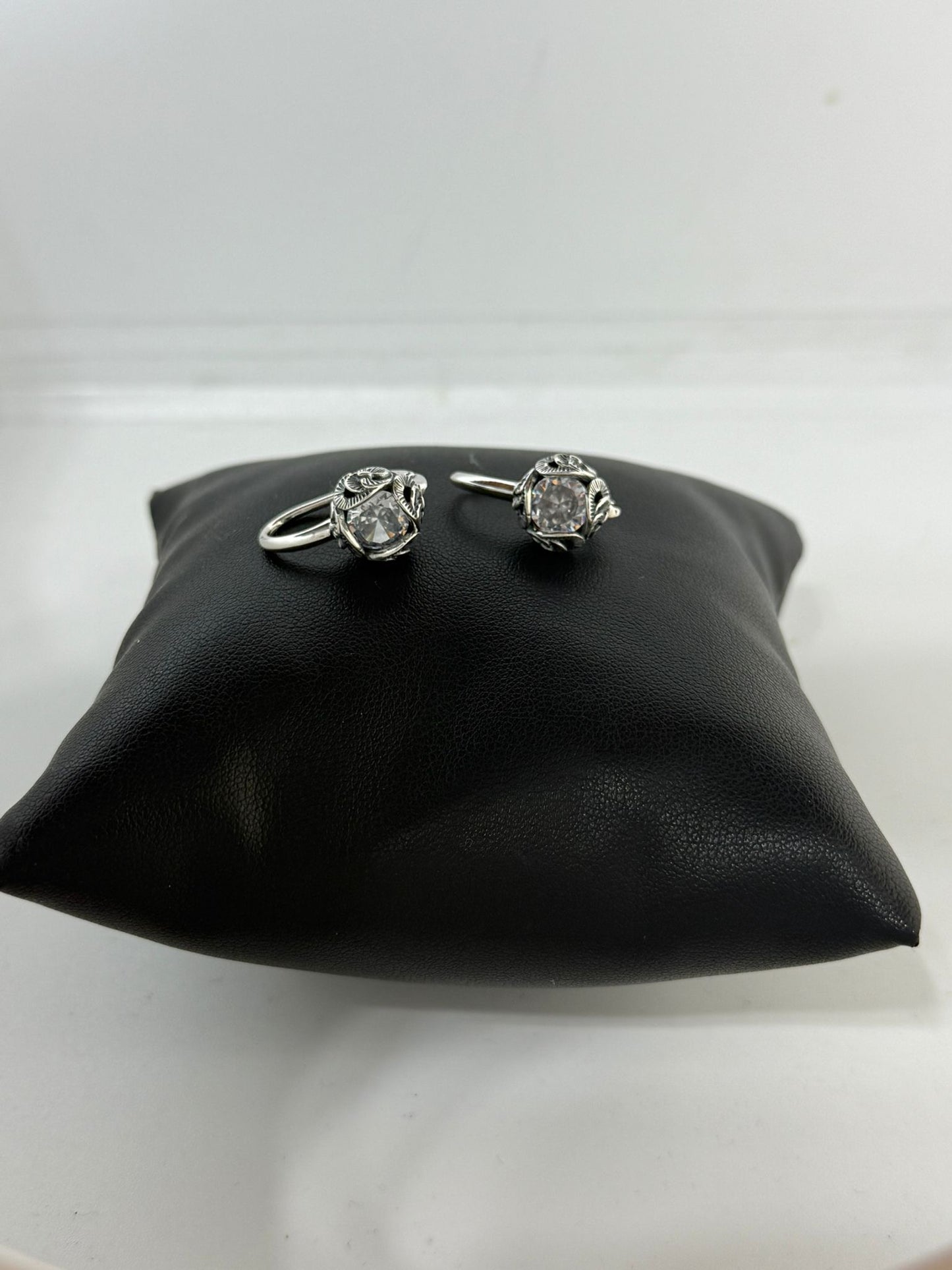 Orecchini in argento 925 cristallo di rocca