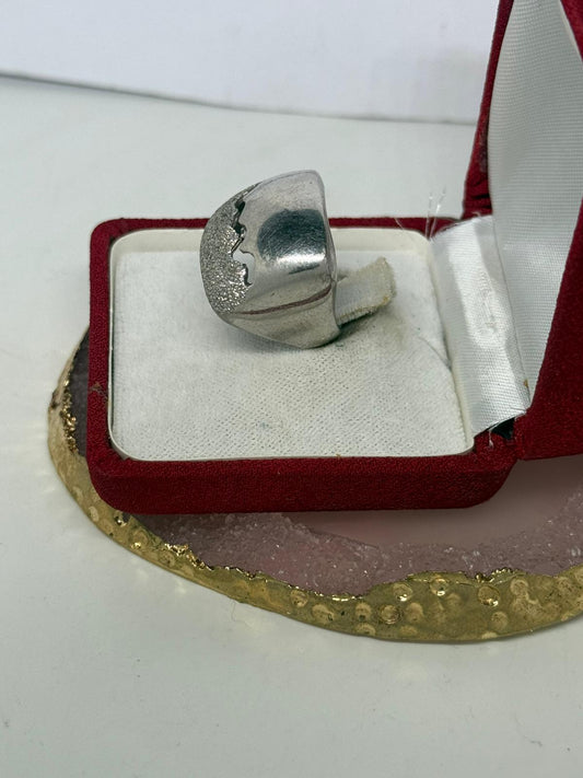 Anello quadrato in argento 925