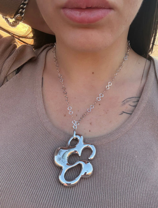 Collana in argento 925 fiore