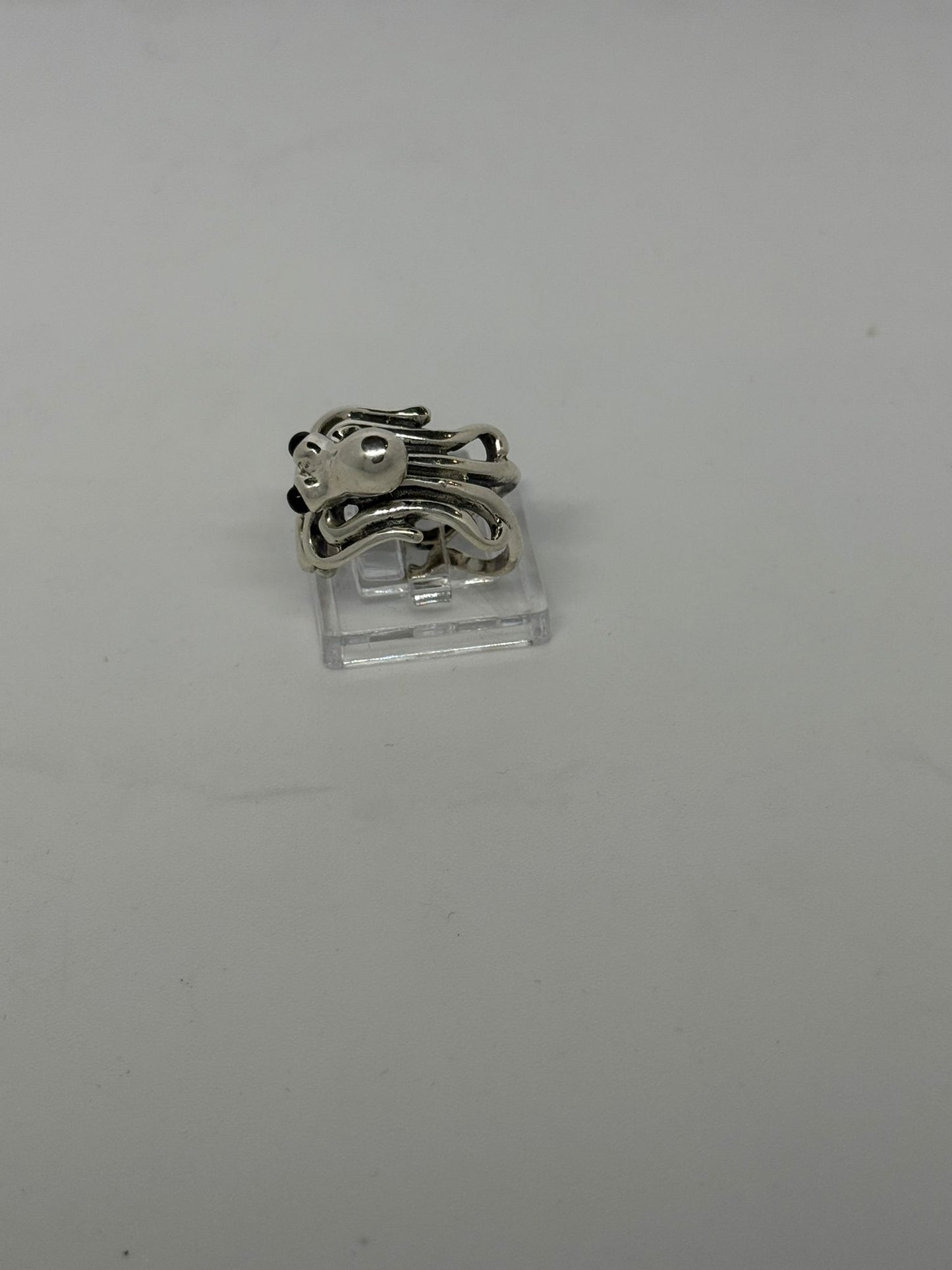 Anello polipo in argento 925