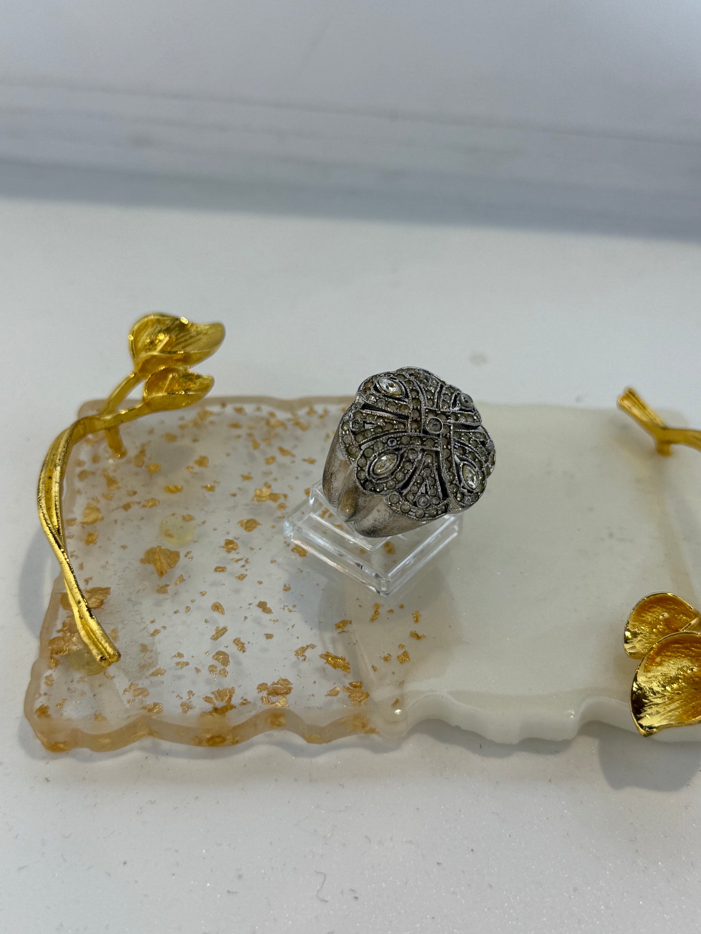 Anello stile liberty in argento 926