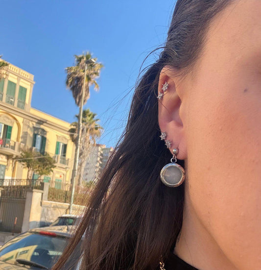 Orecchini in argento 925 quarzo