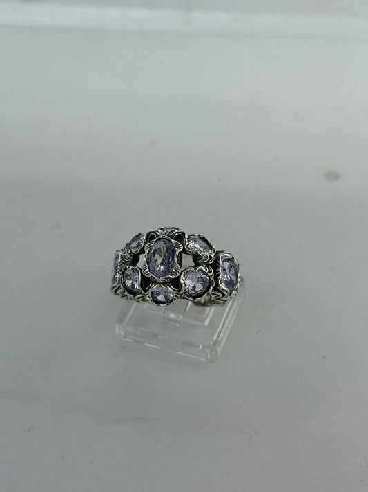 Anello in argento 925 ametista viola